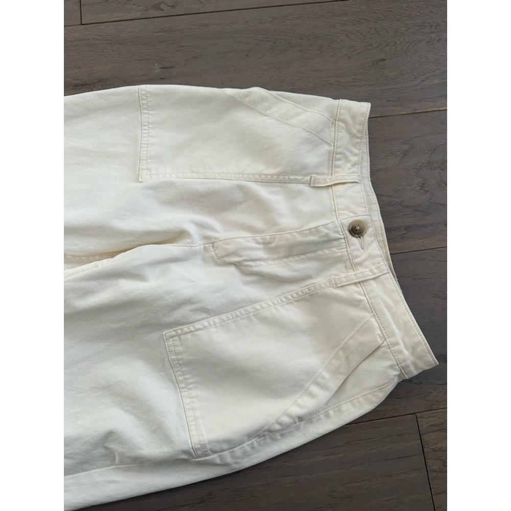 Old Navy Cream Ankle Cropped Pants Women's Size 0 - Picture 5 of 9
